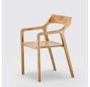 Mobello Stuhl Primera Zeitloser Massivholz Designerstuhl Beige Bild 3