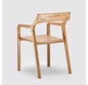 Mobello Stuhl Primera Zeitloser Massivholz Designerstuhl Beige Bild 5