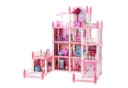 Ikonka Puppenhaus Rosa Villa 10 Zimmer, Balkon, Garten, 4 Stockwerke Bild 2