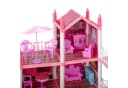 Ikonka Puppenhaus Rosa Villa 10 Zimmer, Balkon, Garten, 4 Stockwerke Bild 5
