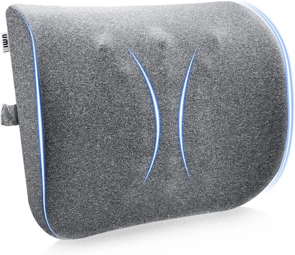 UMI Rückenkissen Memory-Schaum Lendenwirbelkissen Schwarz Ergonomisch - Bild 2