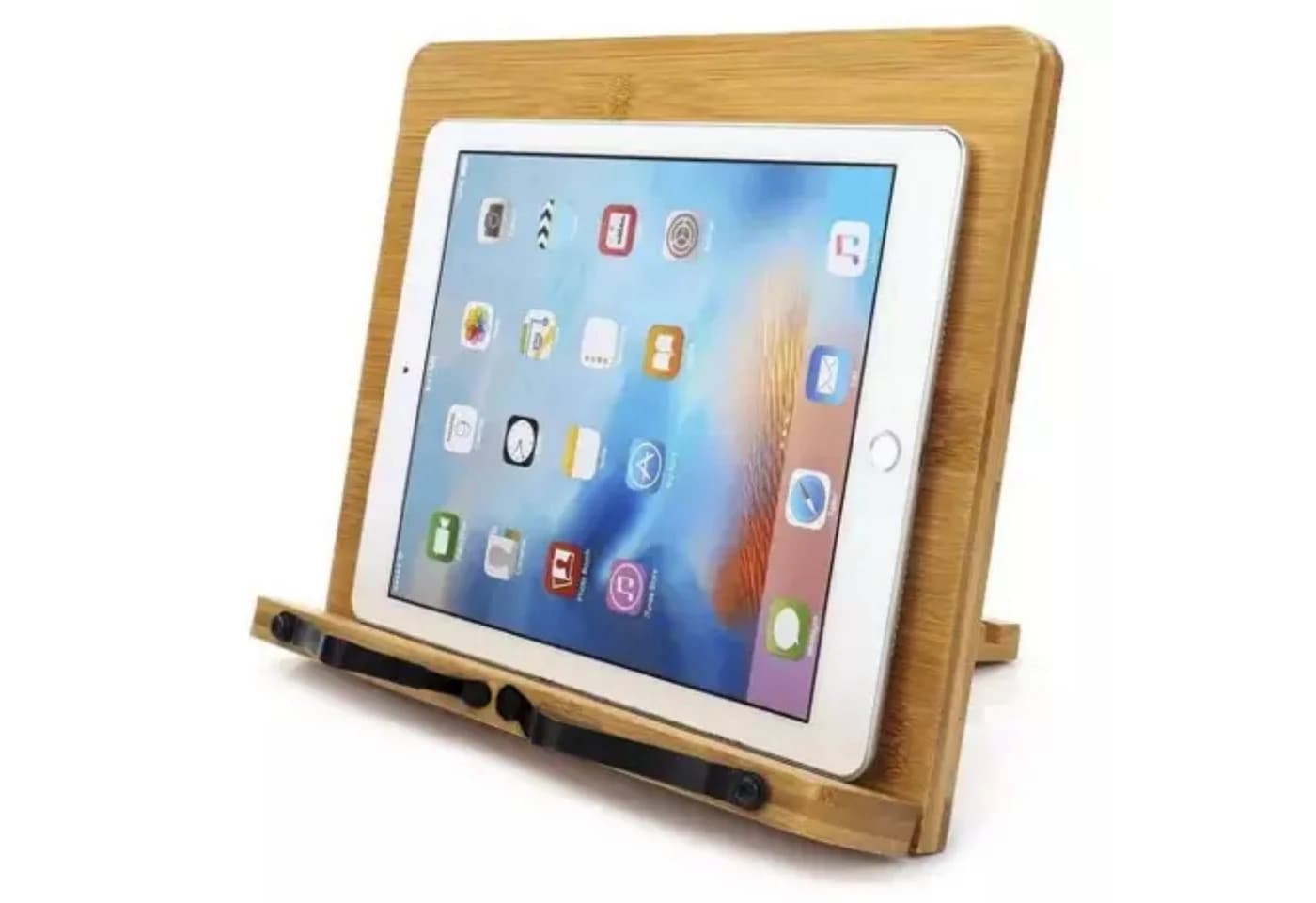 MALATEC Bambus Buchstütze Verstellbar für Tablet Laptop - Bild 3