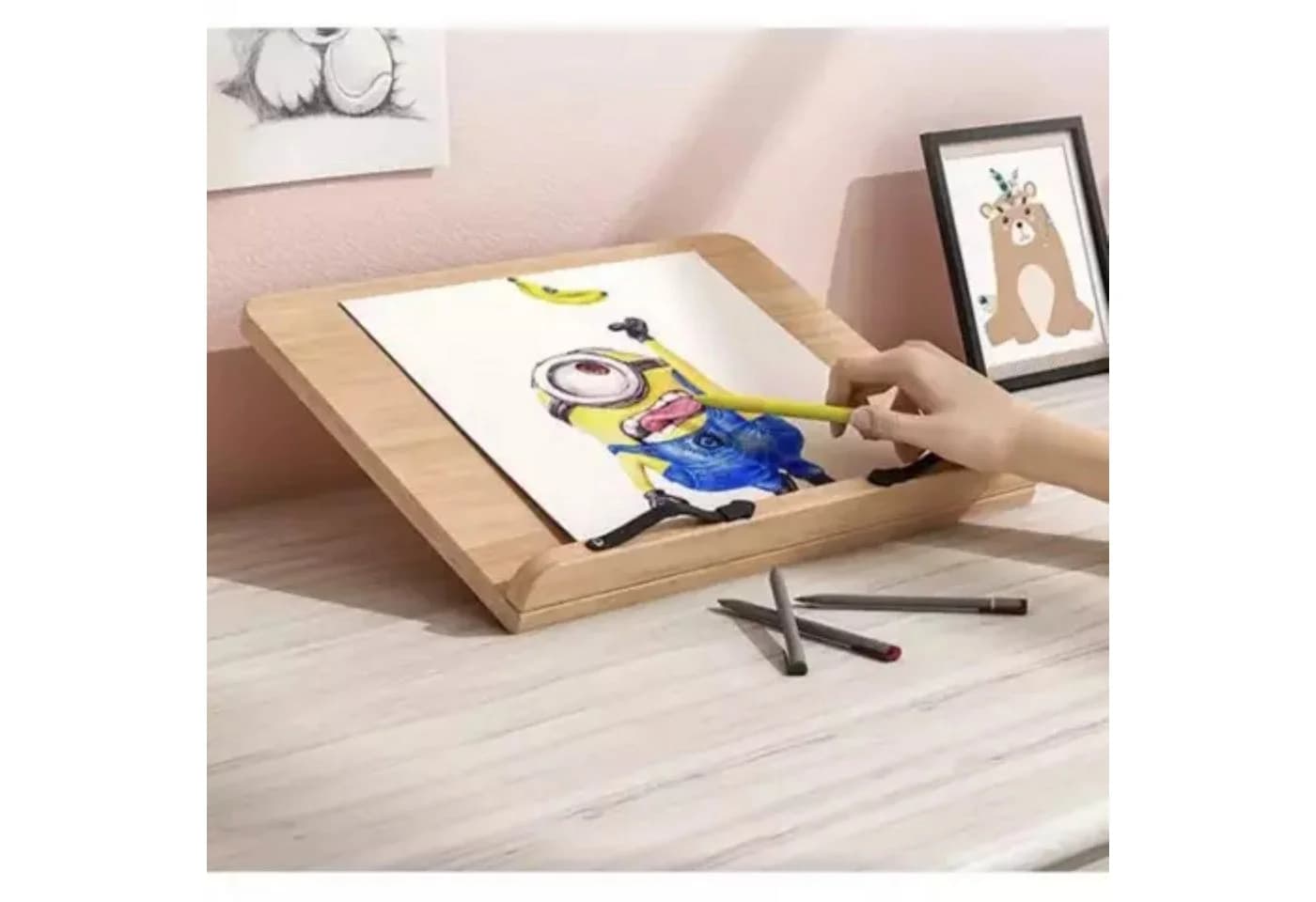 MALATEC Bambus Buchstütze Verstellbar für Tablet Laptop - Bild 4