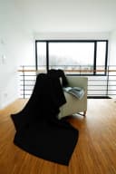 Biederlack Wohndecke Cotton Home Schwarz Uni Design Baumwolle Bild 1