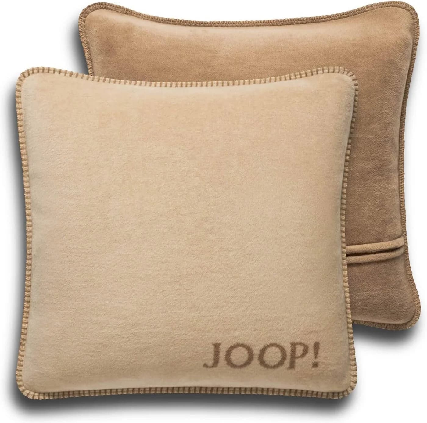 JOOP! Kissenhülle UDF Doubleface 50x50 cm Beige/Braun - Bild 2