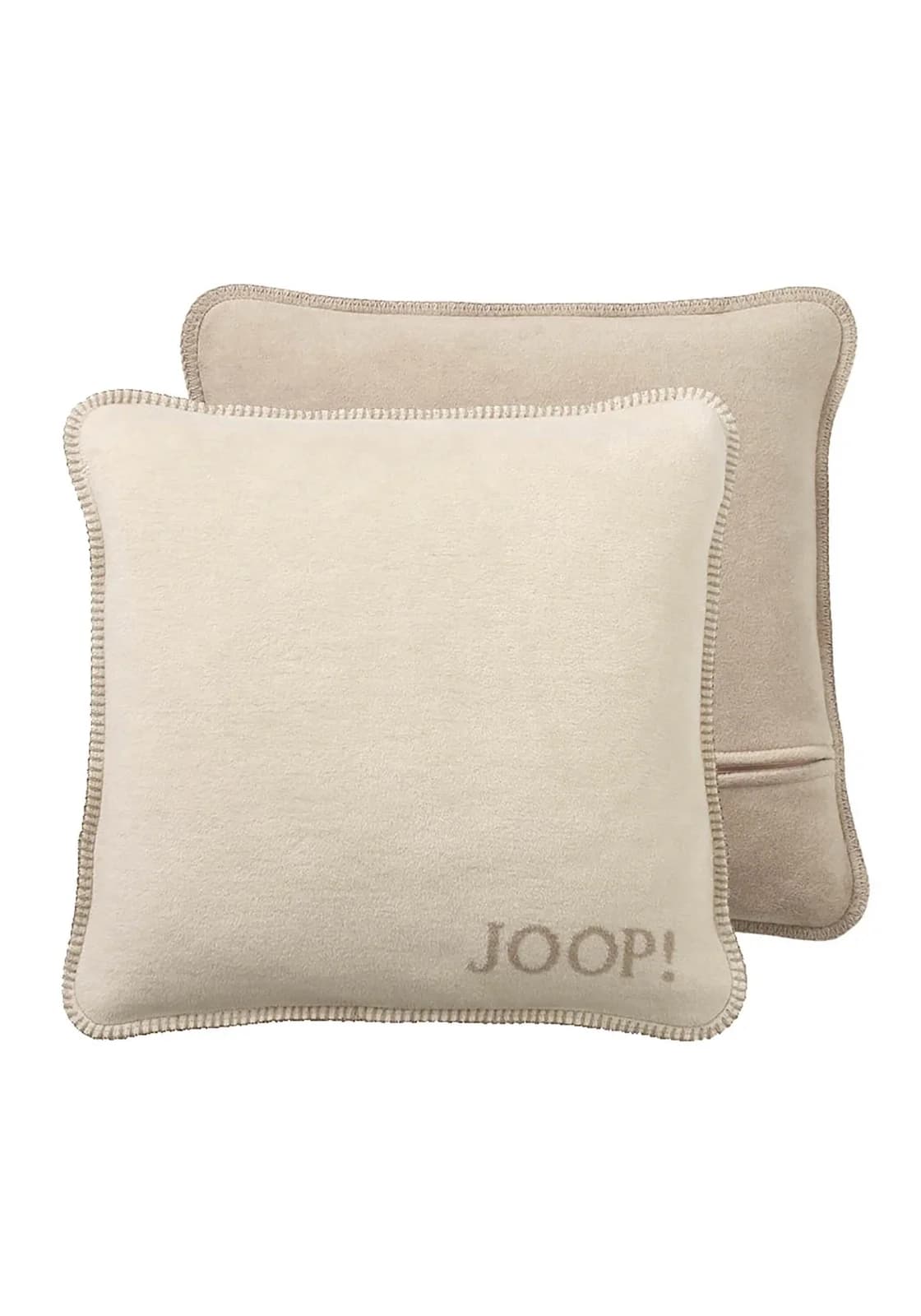 JOOP! Kissenhülle UDF Doubleface 50x50 cm Beige/Braun - Bild 4