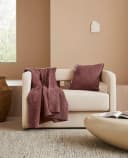 LeGer Home by Lena Gercke Wohndecke Anisa Cognac Baumwolle Bild 1