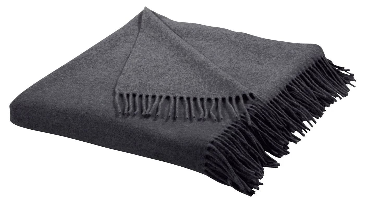 Plaid Mila Guido Maria Kretschmer Home & Living Schurwolle Anthrazit - Bild 2