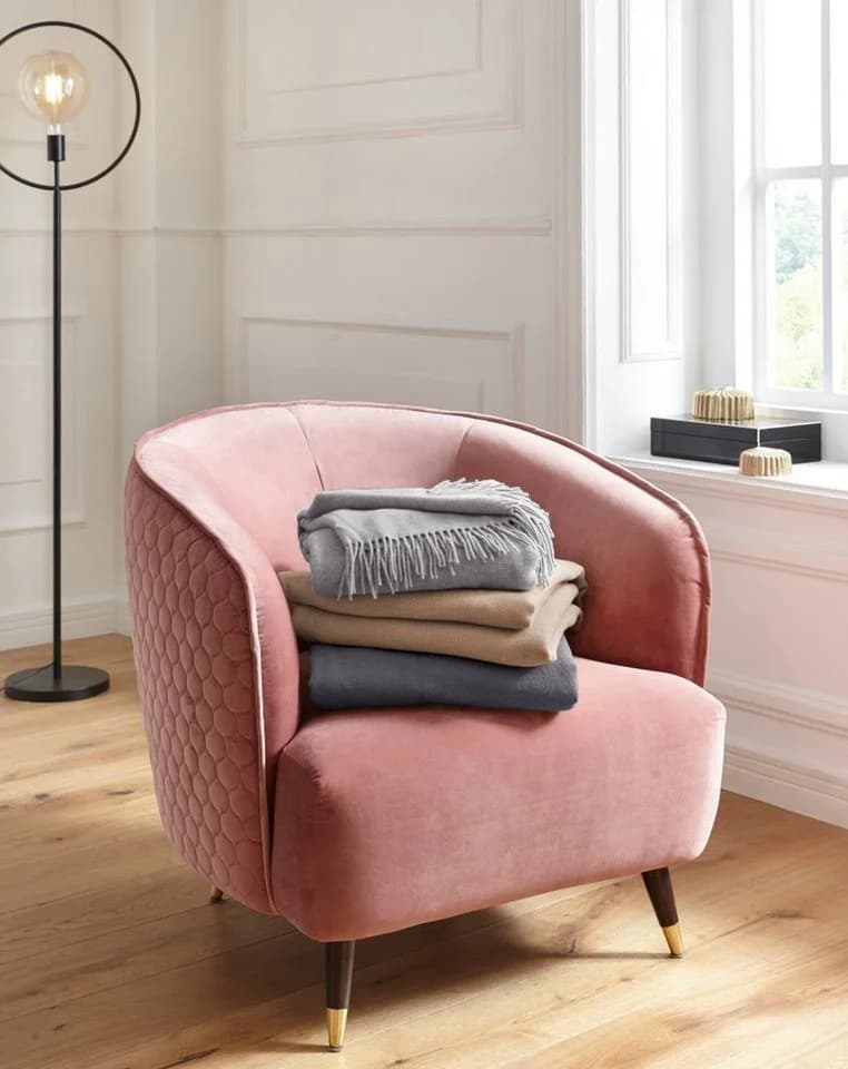 Plaid Mila Silber Schurwolle Guido Maria Kretschmer Home & Living - Bild 5