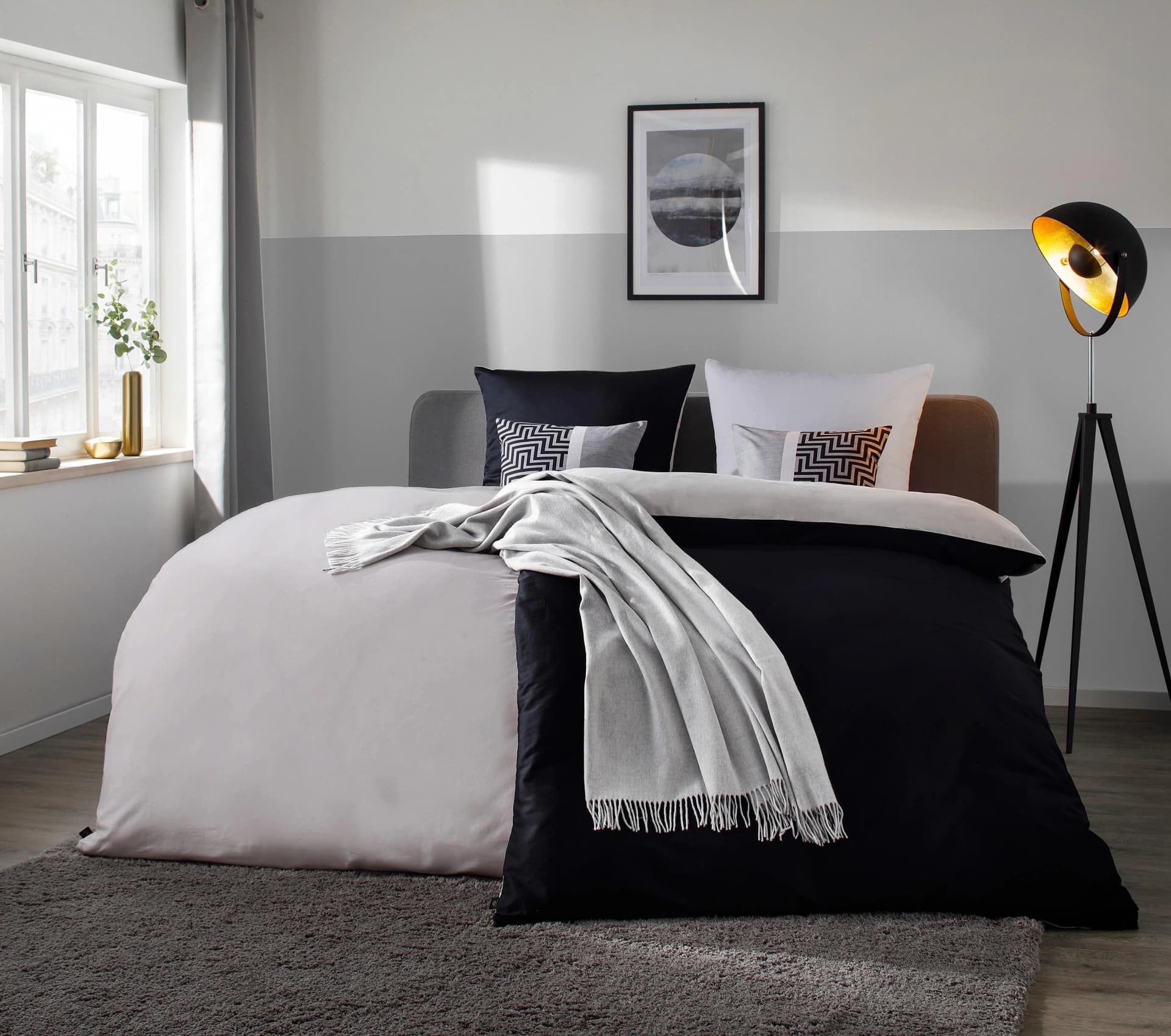 OTTO HOME Wohndecke Plaid Sofia hellgrau Baumwolle Polyacryl Fransen