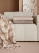 LeGer Home by Lena Gercke Plaid Sinja Grau mit Fransen Bild 1