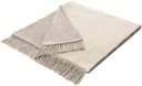 BIEDERLACK Sesselschoner Cotton Cover Salt & Pepper Beige mit Fransen Bild 2