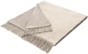 BIEDERLACK Sesselschoner Cotton Cover Salt & Pepper Beige mit Fransen Bild 4