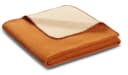 BIEDERLACK Wohndecke Melange Ocker/Beige mit Zierstich Bild 2