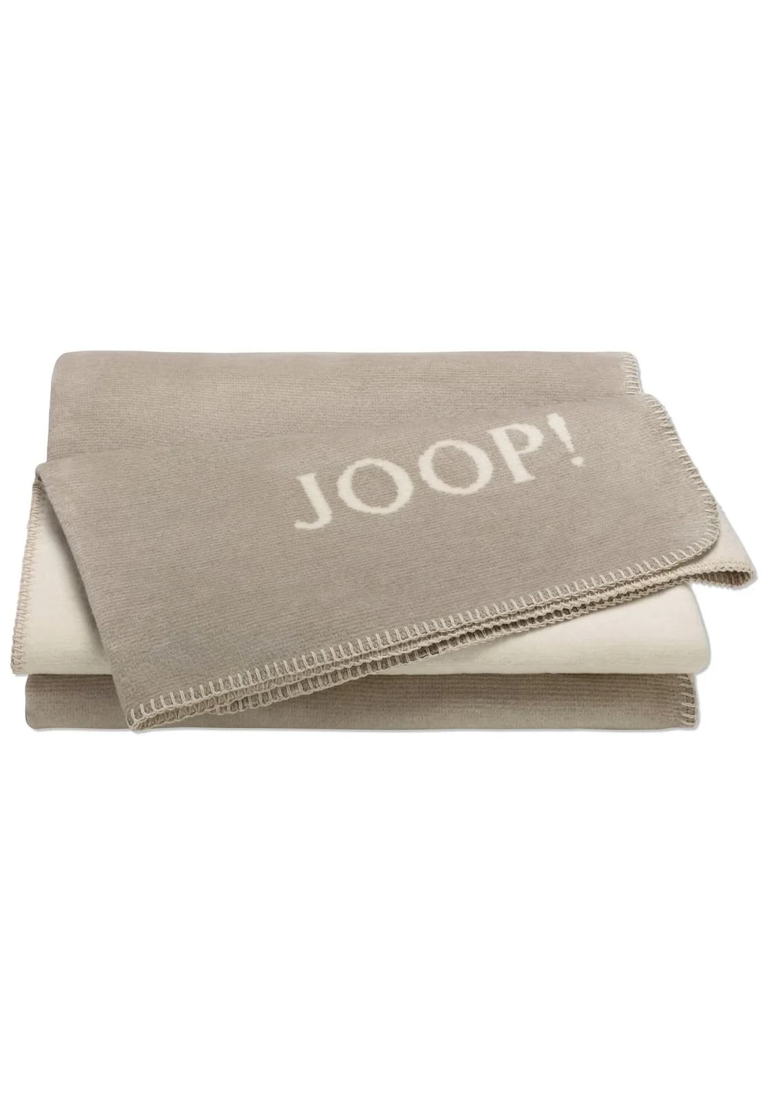 Joop! Wohndecke Melange Doubleface Beige/Natur 150x200 cm - Bild 2