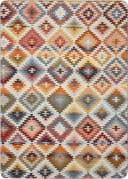 BIEDERLACK Nomad Wohndecke Orange Ecru Ethno-Look Kuscheldecke Bild 3