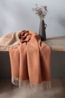 BIEDERLACK Wohndecke Soft Impression Doubleface-Look Beige Braun Bild 1