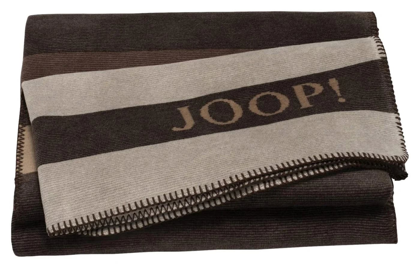 JOOP! Wohndecke TONE Mehrfarbig Streifenmuster Zierstich