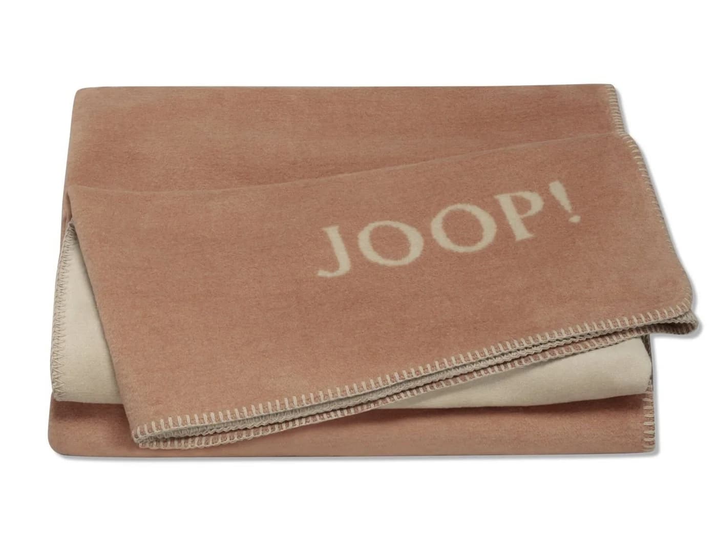 Joop Wohndecke Uni Doubleface Kupfer & Sand 150 x 200 cm kuschelig - Bild 2