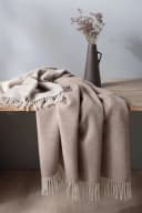 Traumschloss Wohndecke Naturale Beige 80% Wolle 20% Kaschmir Bild 1