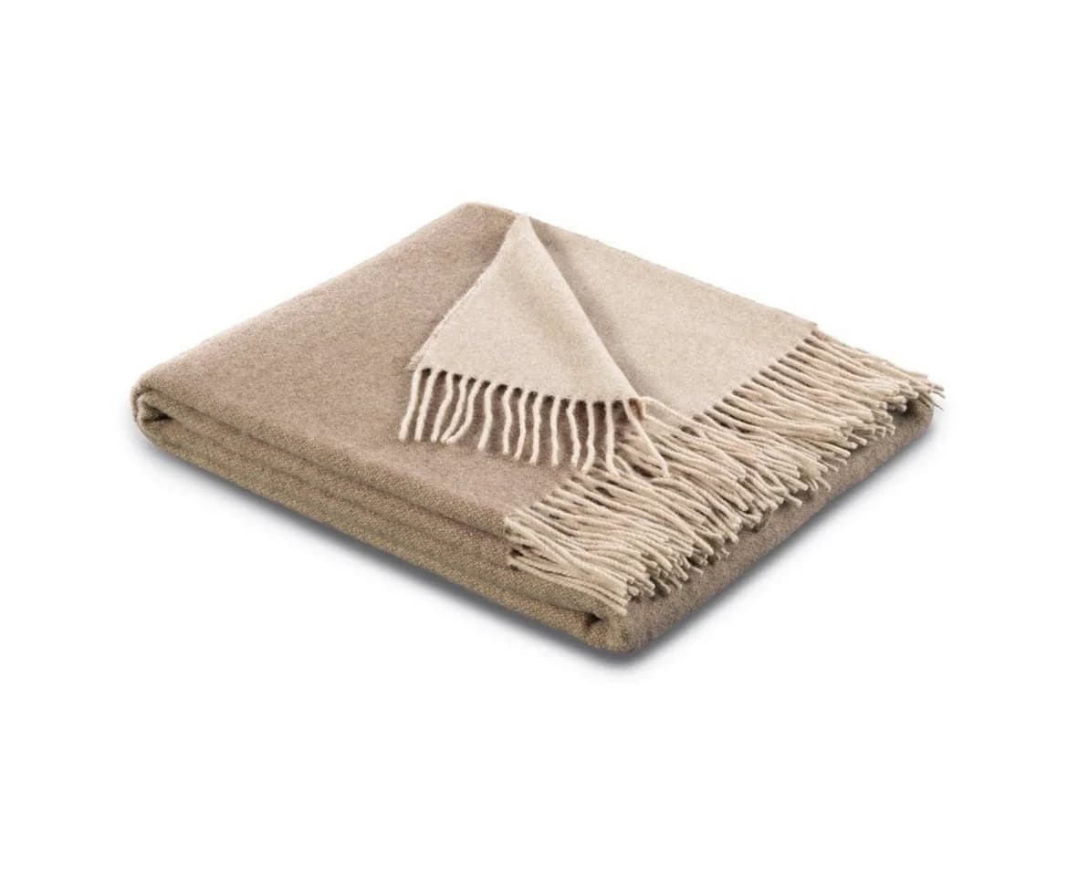 Traumschloss Wohndecke Naturale Beige 80% Wolle 20% Kaschmir - Bild 2