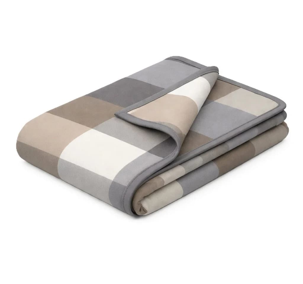 Biederlack Cotton Home Wohndecke Karo-Motiv Zeitlos - Bild 2