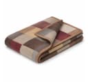 Biederlack Wohndecke Cotton Home Karo-Motiv Braun Bild 2