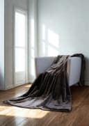 Biederlack Deluxe Wohndecke Uni-Farben Anthrazit Polyester Bild 1