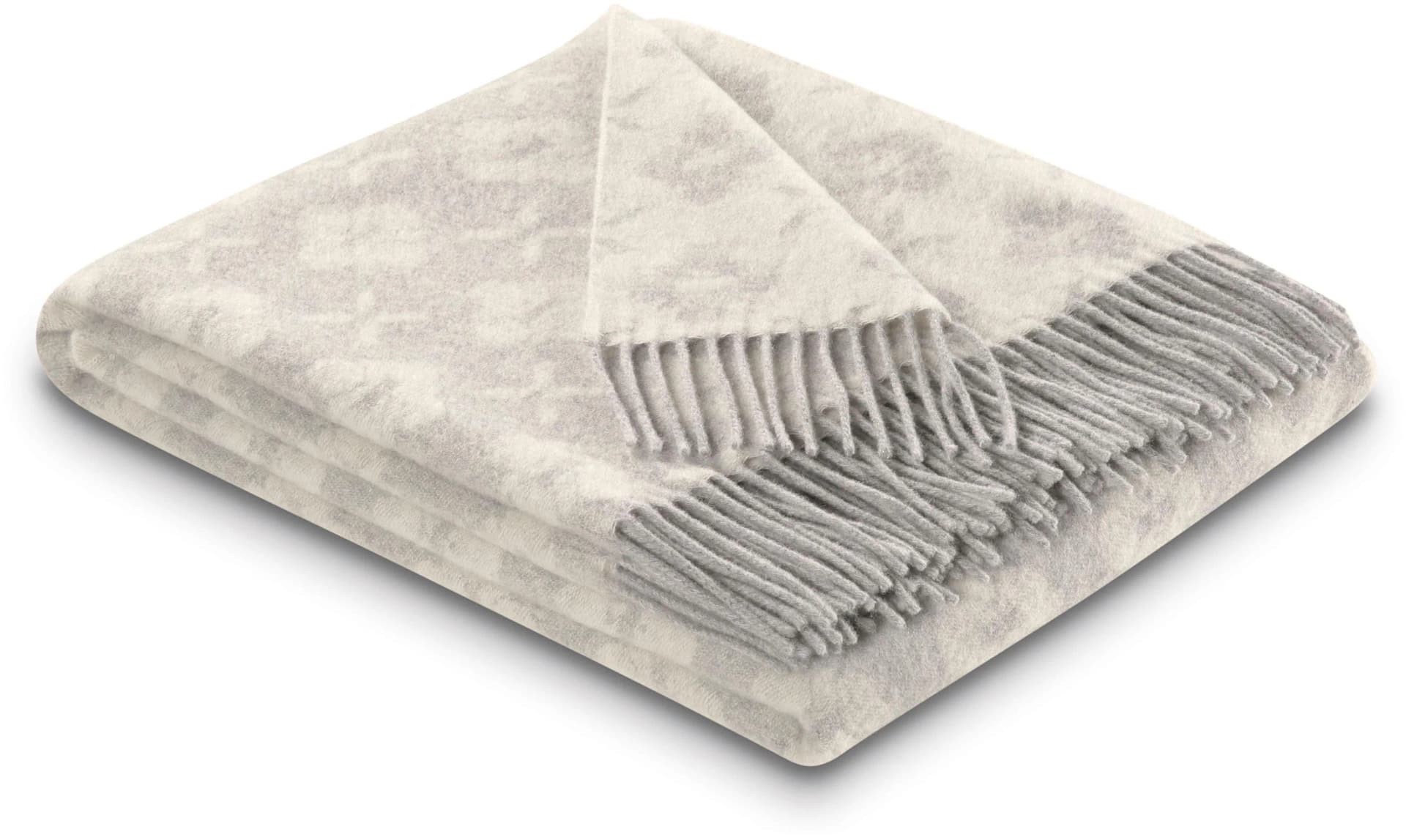 Wohndecke BIEDERLACK "Plaid Primo" Silberfarben