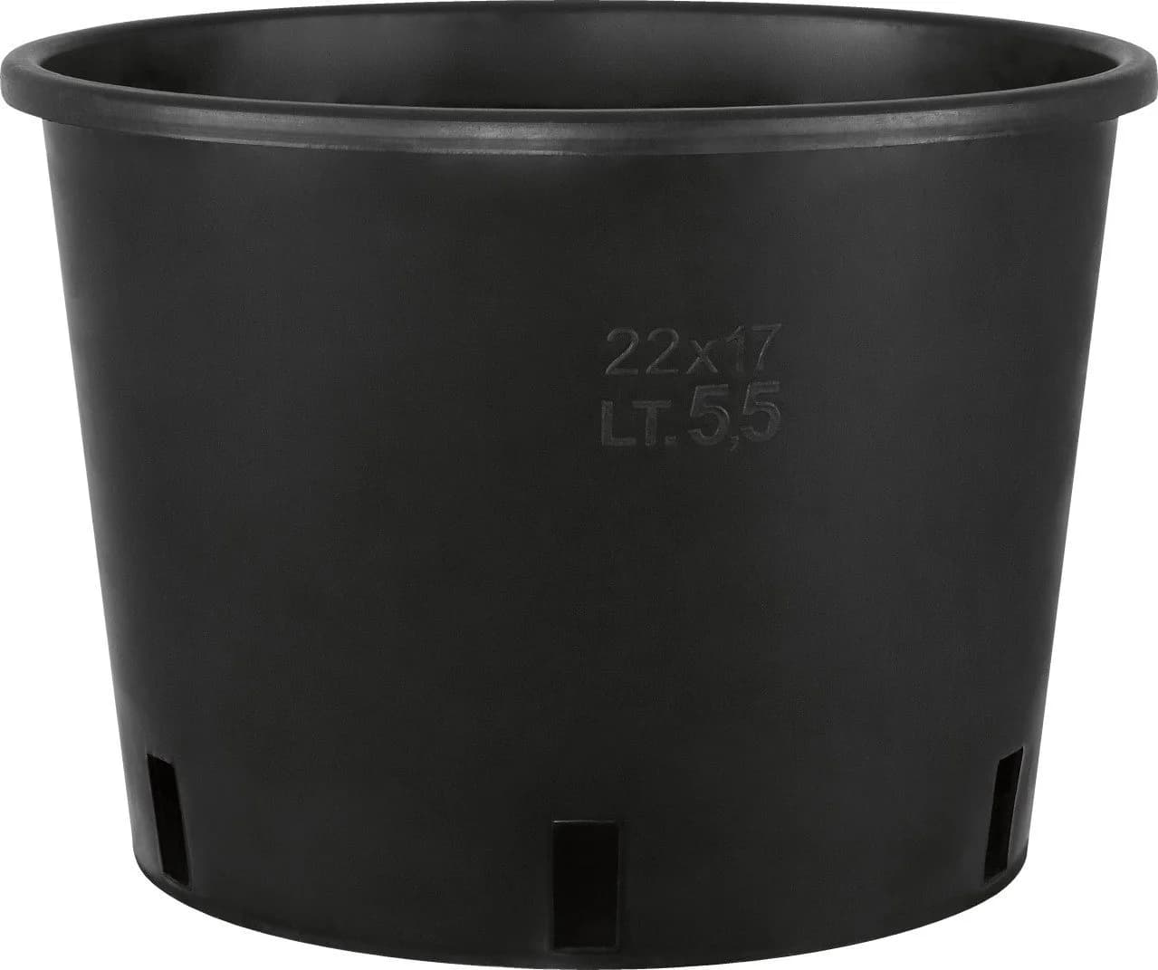 Geli Pflanzcontainer Schwarz Kunststoff Ø 22 cm