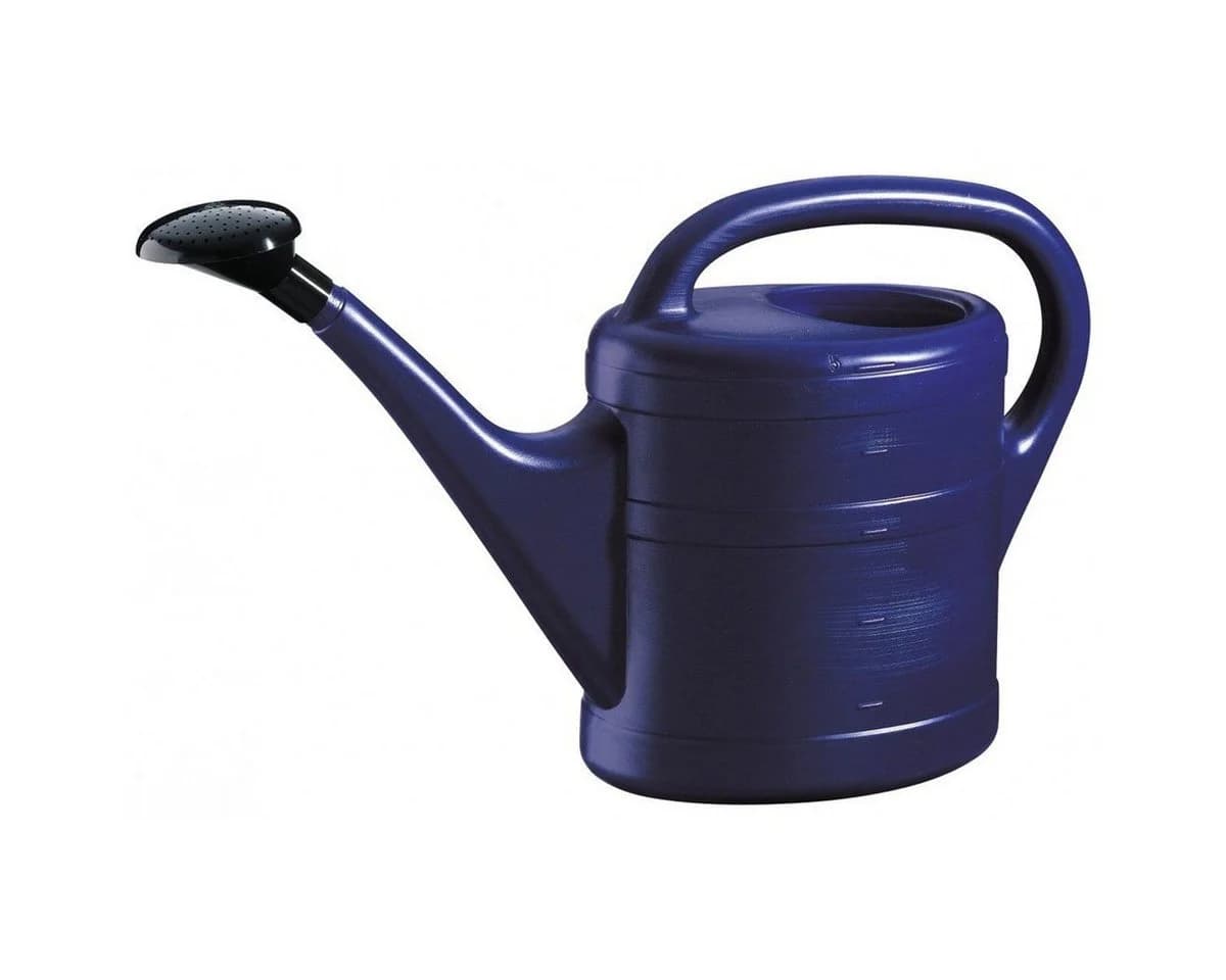Geli Gießkanne 5L Blau mit Brauseaufsatz Kunststoff