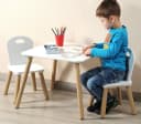 Kesper Kindertisch Set inkl. 2 Stühle Weiß Bild 3