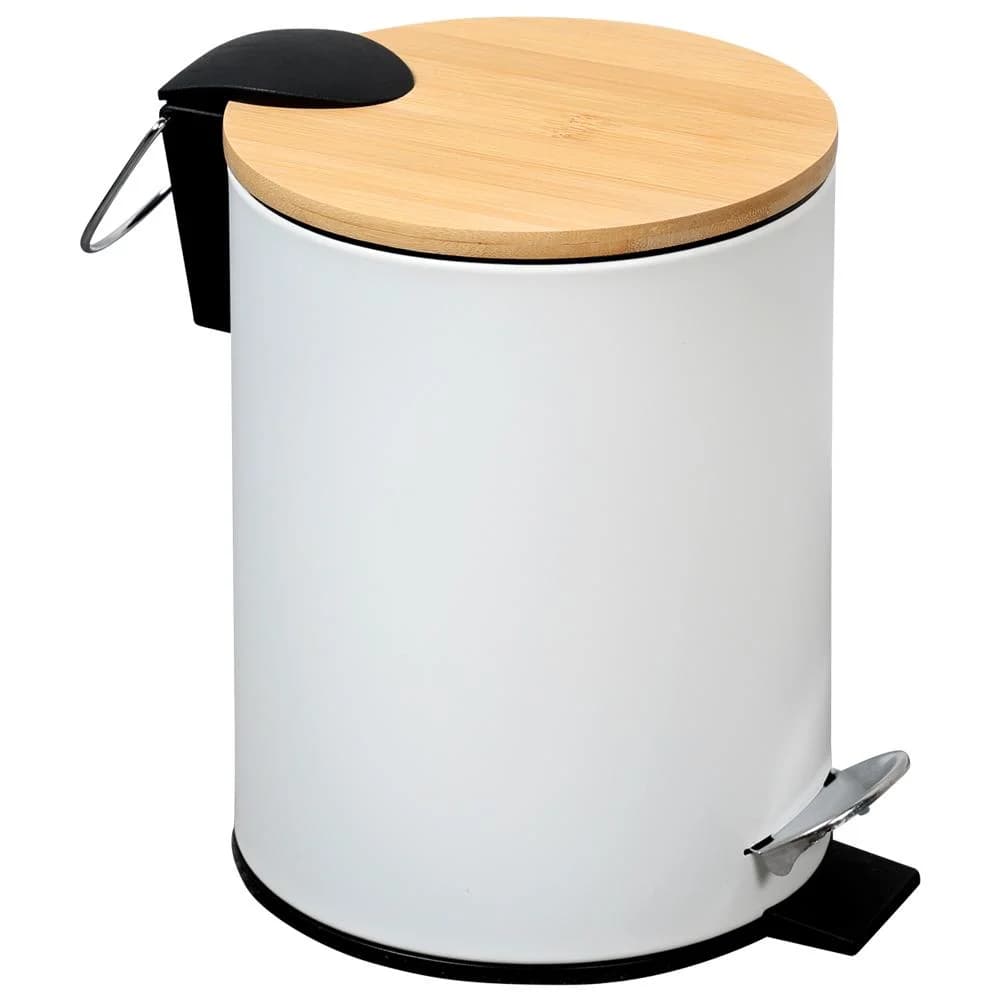 KESPER Kosmetikeimer Bambus Soft-Close 3L Weiß