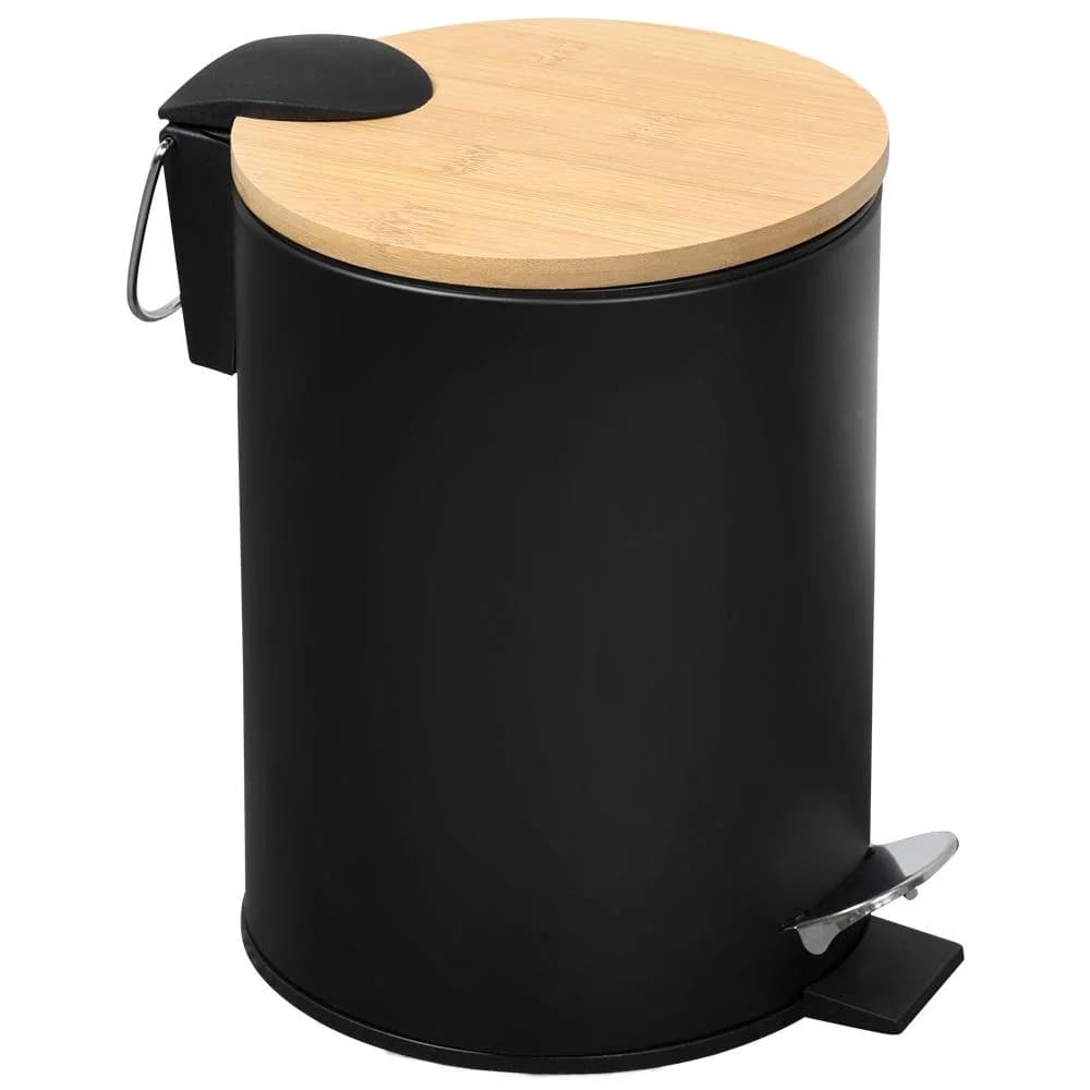 KESPER Kosmetikeimer Bambus Soft-Close Schwarz