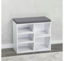Kesper Schuhschrank mit Sitzkissen Weiß Bild 1