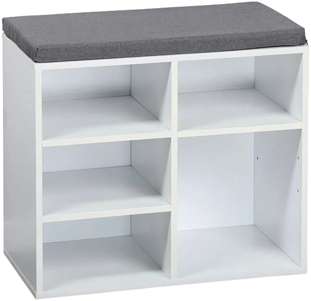 Kesper Schuhschrank mit Sitzkissen Weiß - Bild 2