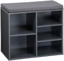 Kesper Schuhschrank Grau mit Sitzkissen - 5 Paar Stauraum Bild 2
