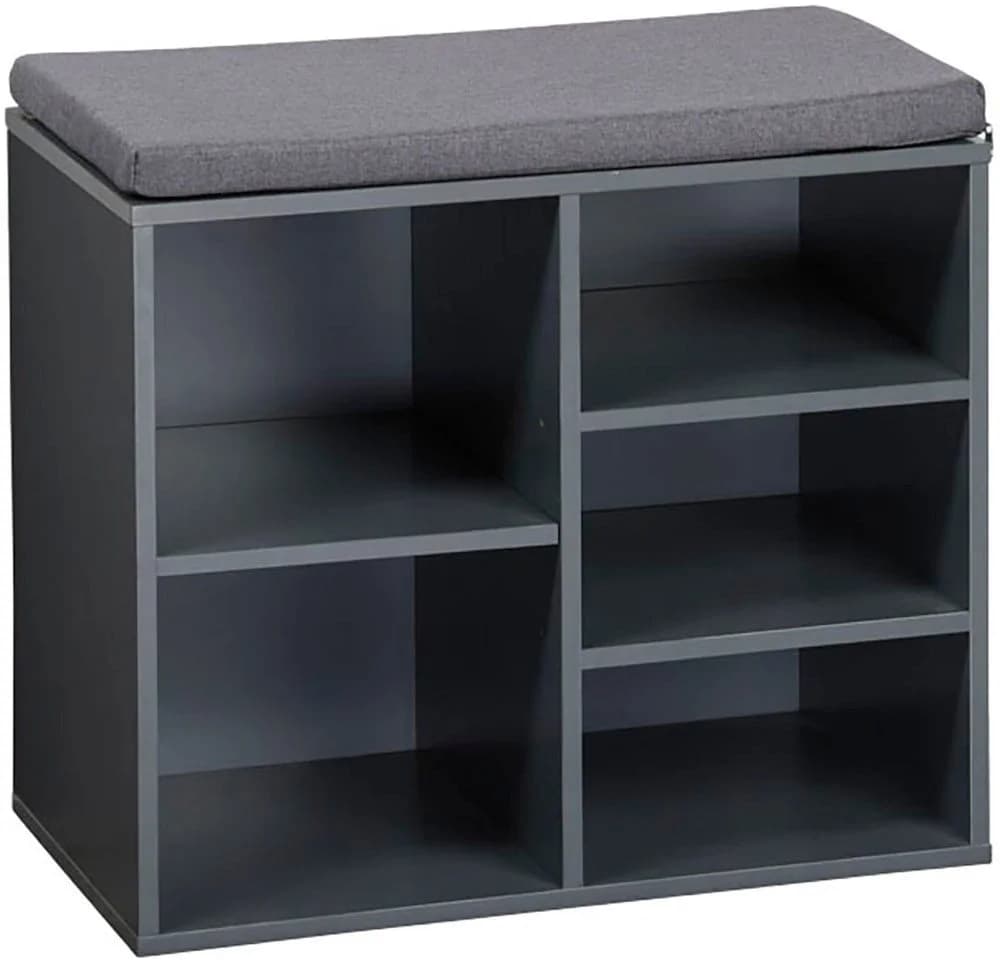 Kesper Schuhschrank Grau mit Sitzkissen - 5 Paar Stauraum - Bild 2