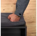 Kesper Schuhschrank Grau mit Sitzkissen - 5 Paar Stauraum Bild 5