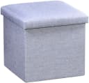 KESPER Sitzhocker Box Grau mit Stauraum und gepolsterter Sitzfläche Bild 2