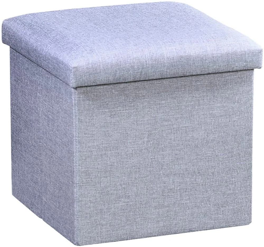 KESPER Sitzhocker Box Grau mit Stauraum und gepolsterter Sitzfläche - Bild 5