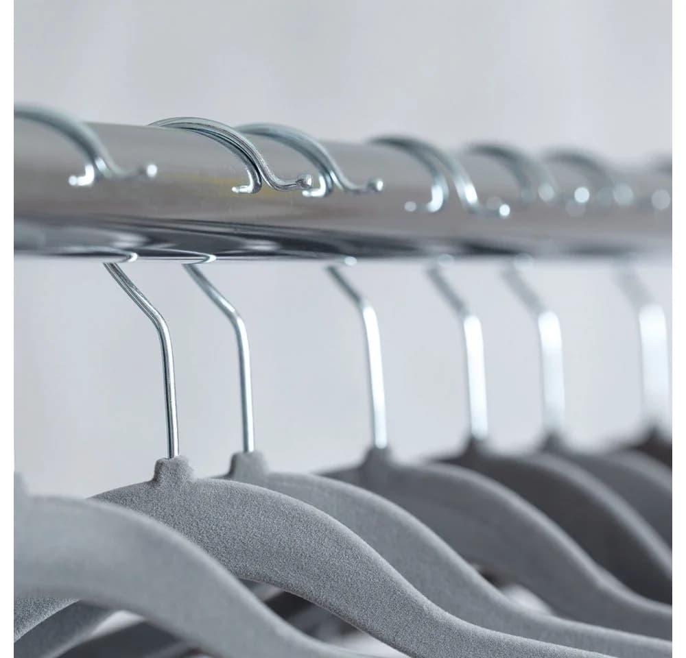 KESPER Kleiderbügel Set 25-tlg. Grau für Blusen Hosen Jacken - Bild 3