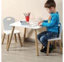 KESPER® Kindertisch mit 2 Stühlen Weiß FSC-zertifiziert Bild 1