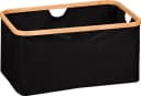 KESPER Allzweckkorb Schwarz Faltbar Bambus Polyester Aufbewahrung Bild 1