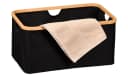 KESPER Allzweckkorb Schwarz Faltbar Bambus Polyester Aufbewahrung Bild 2