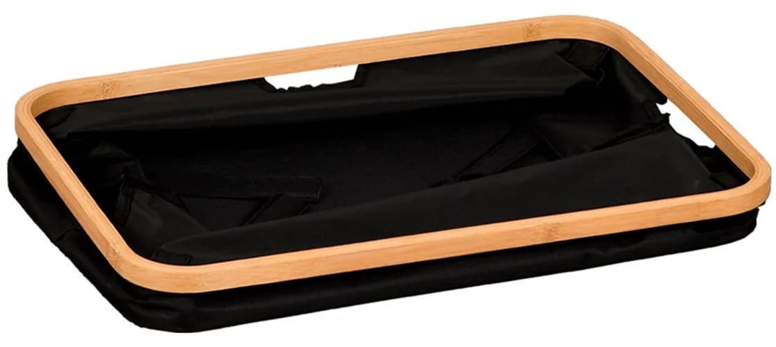 KESPER Allzweckkorb Schwarz Faltbar Bambus Polyester Aufbewahrung - Bild 3