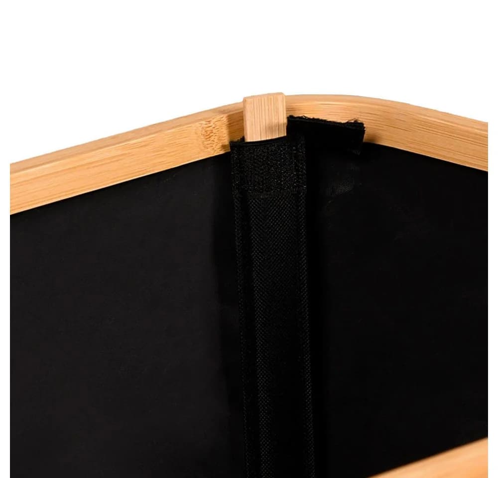 KESPER Allzweckkorb Schwarz Faltbar Bambus Polyester Aufbewahrung - Bild 4