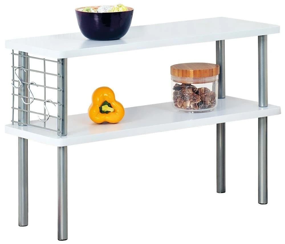 Kesper Küchenregal Weiß mit 2 Regalen und Griffen - Bild 2