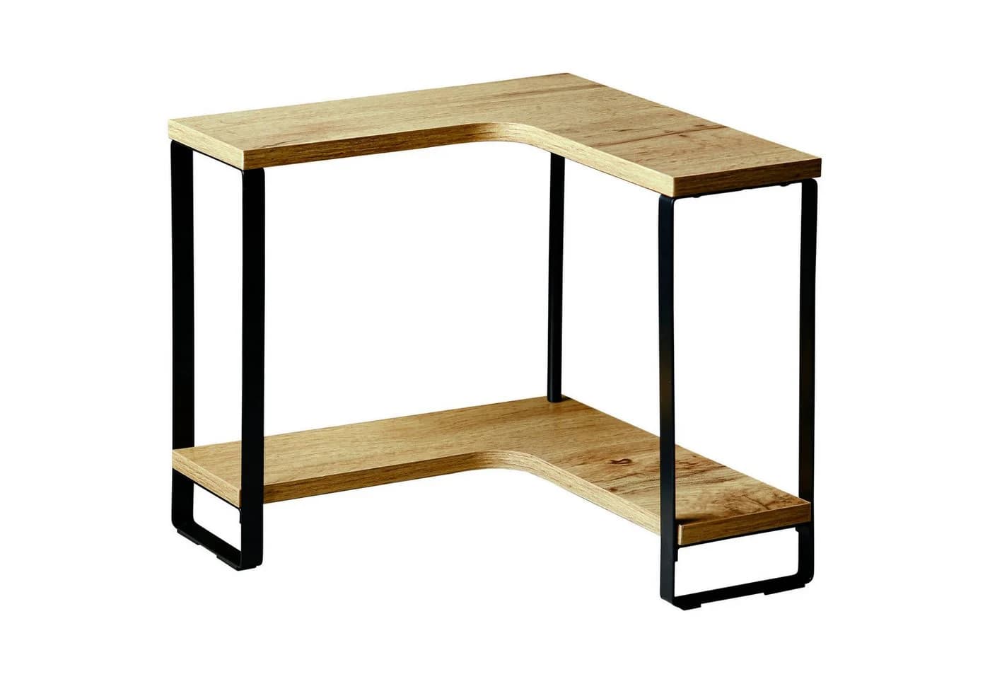 Kesper Eckregal Küche Holz Metall Schwarz Braun - Bild 2