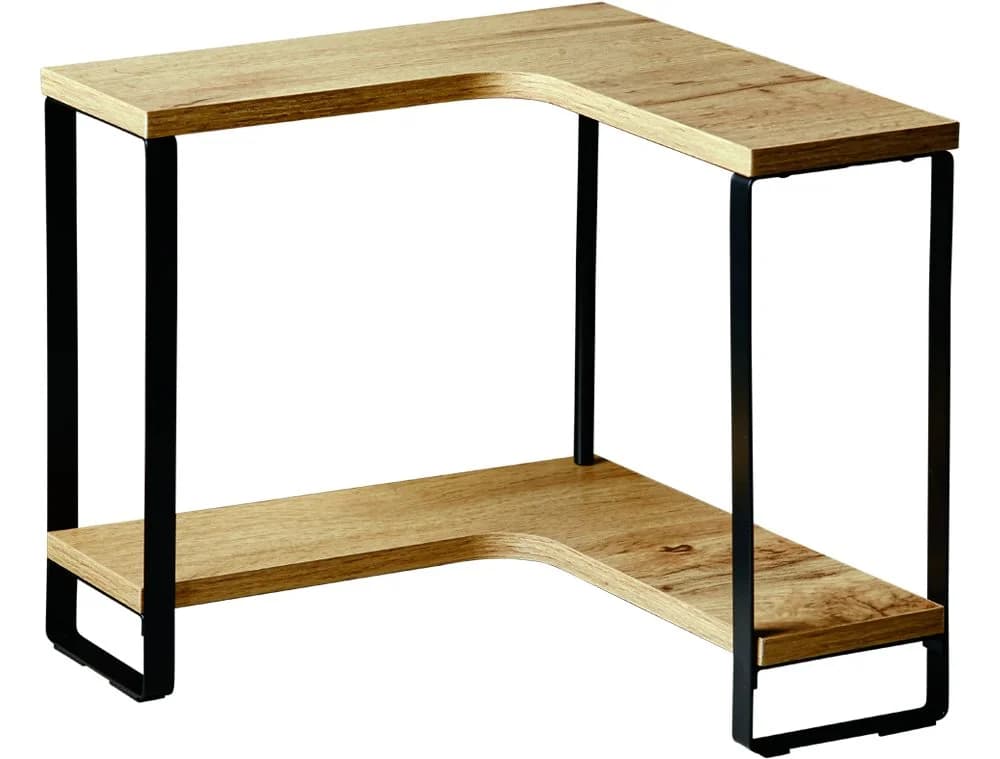 Kesper Eckregal Küche Holz Metall Schwarz Braun - Bild 4